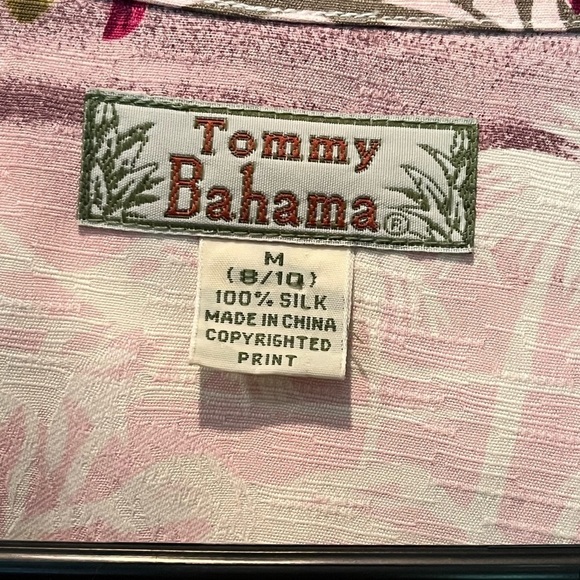 Tommy Bahama ladies shirt size medium 100% silk summer casual lightweight chic - Picture 2 of 7